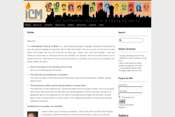 Site using church_admin plugin