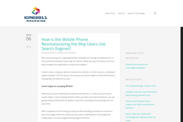Salient theme site design template sample