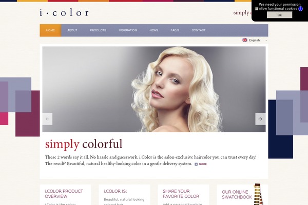icolor-professional.com site used Icolor