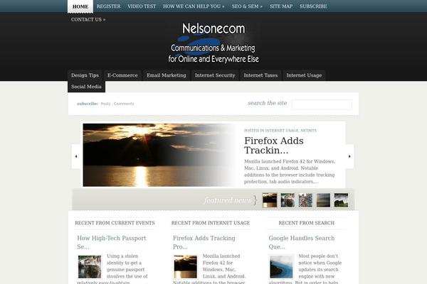 eNews theme site design template sample