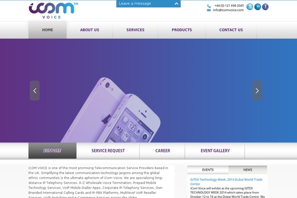 icomvoice.com site used Icom