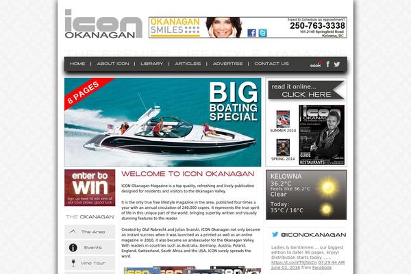 Icon theme site design template sample