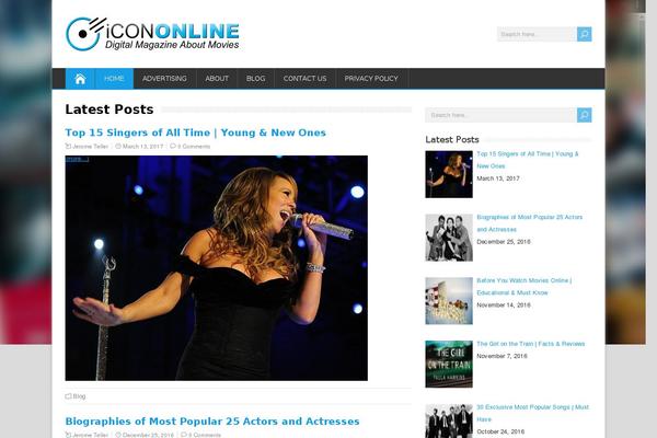 HappenStance theme site design template sample
