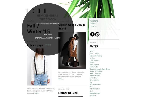 Icon theme site design template sample