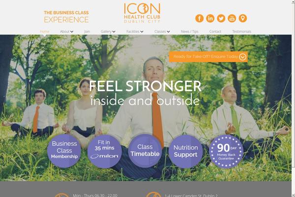 iconhealthclub.ie site used Icon