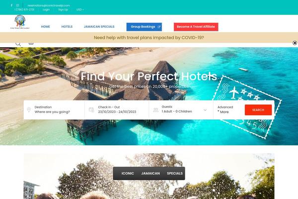 Traveler theme site design template sample