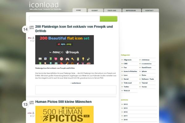 Typebased theme site design template sample