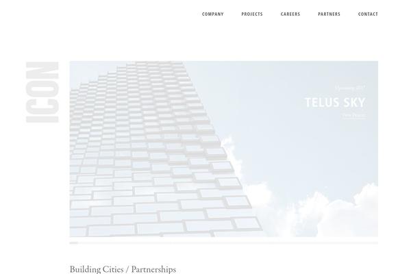 Icon theme site design template sample