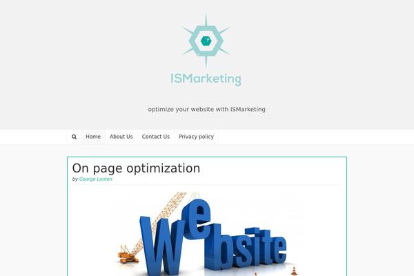 Coeur theme site design template sample
