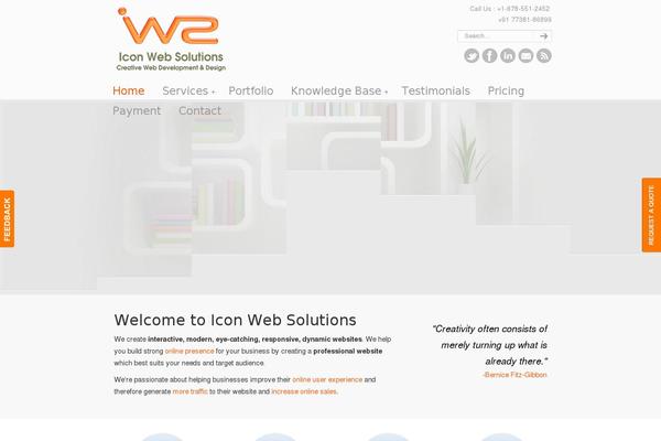 Site using IQ Testimonials plugin