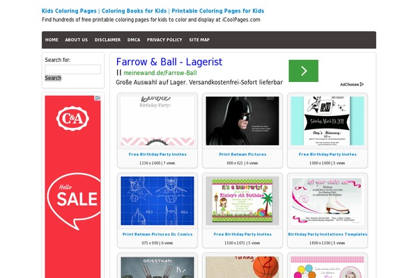 icoolpages.com site used Wallpup Theme
