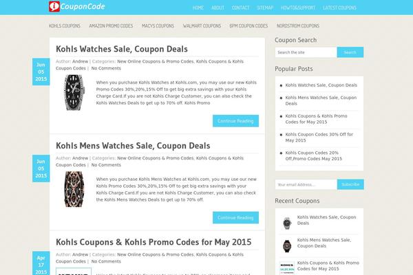 Nominal theme site design template sample