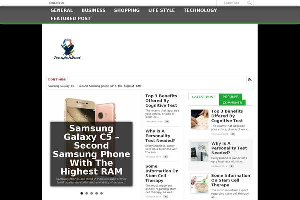 SuperMag theme site design template sample