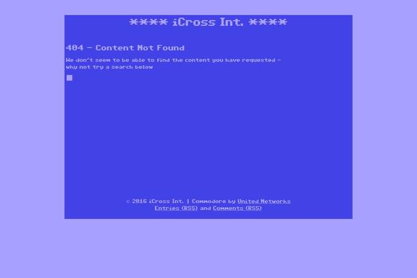 Commodore theme site design template sample