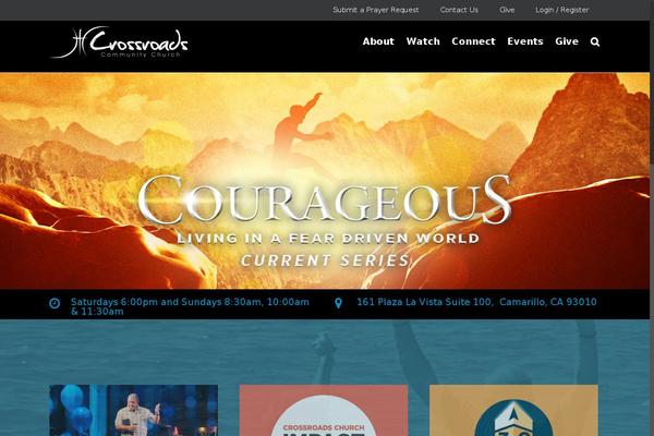 Crossroads theme site design template sample