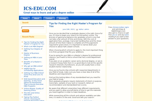 Education theme site design template sample