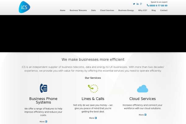 icscomms.co.uk site used Ics