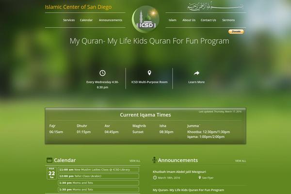 Canyon theme site design template sample