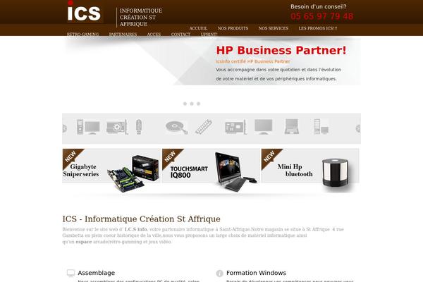Ics theme site design template sample
