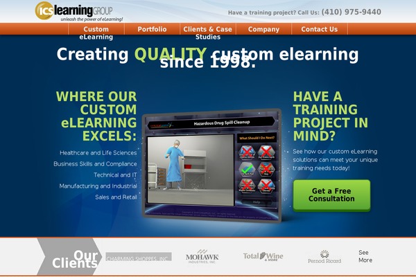 Ics theme site design template sample