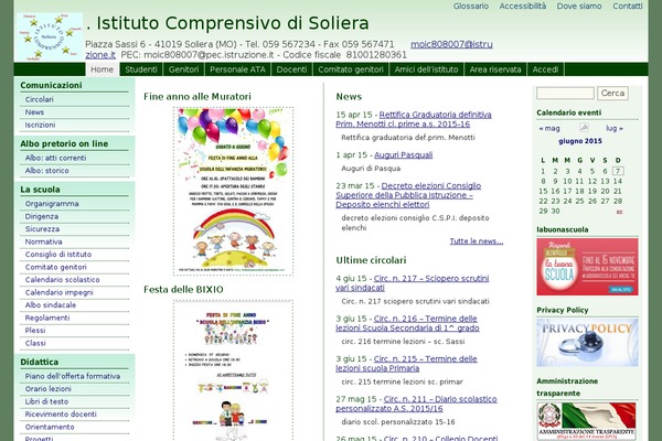Site using Albo Pretorio On line plugin
