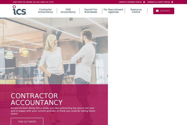Ics theme site design template sample