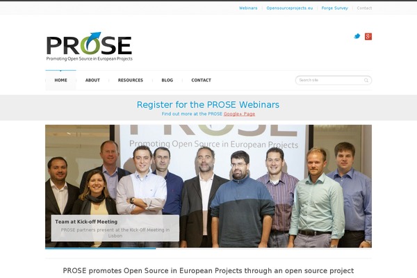 ict-prose.eu site used Beatymind