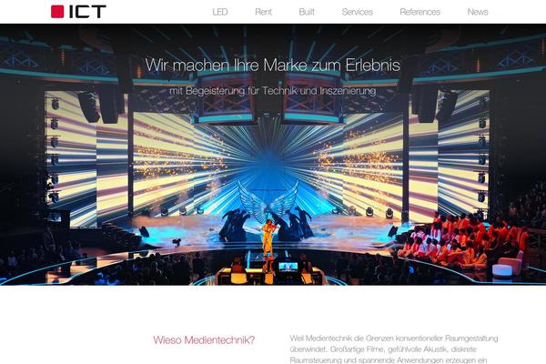 Ict theme site design template sample