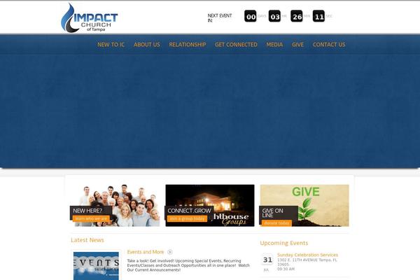 Churchope theme site design template sample