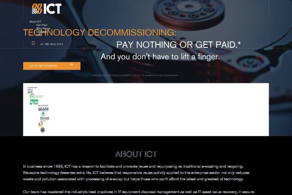 Ict theme site design template sample