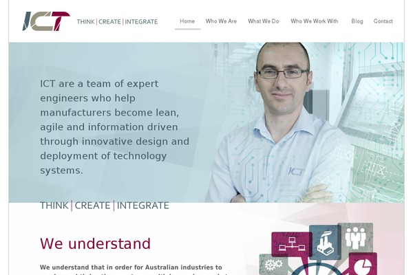 Ict theme site design template sample