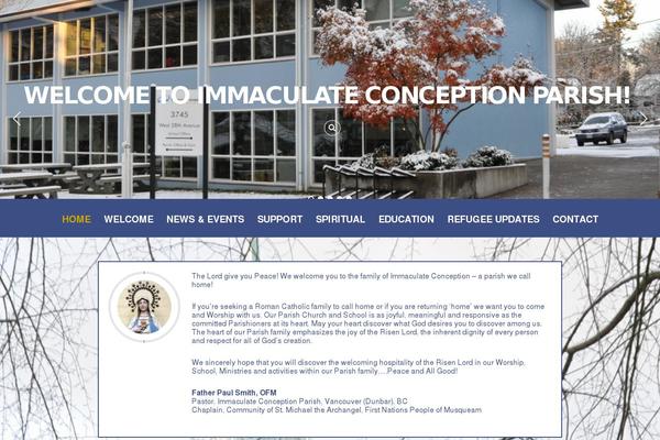 Parallax theme site design template sample