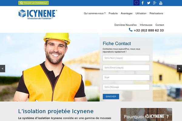 icynene.fr site used Icynene