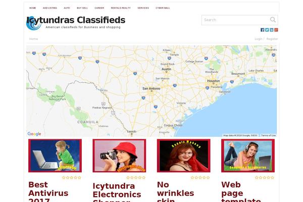 Ct theme site design template sample