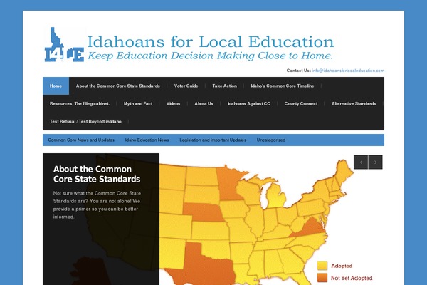 idahoansforlocaleducation.com site used Wp-radiance101