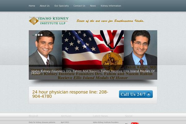 Freedom theme site design template sample