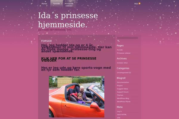 Strange Little Town theme site design template sample