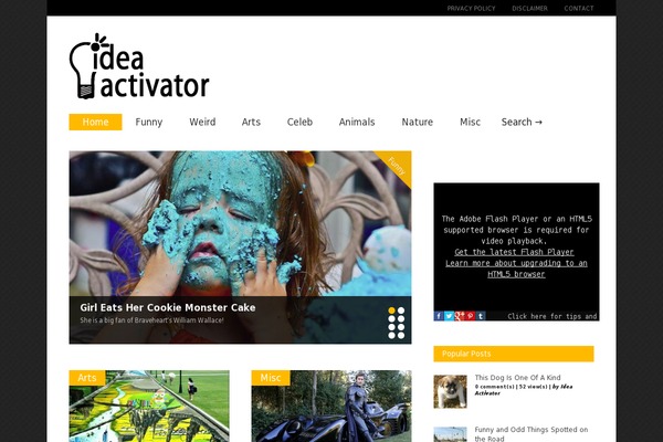 ideaactivator.com site used Theme001