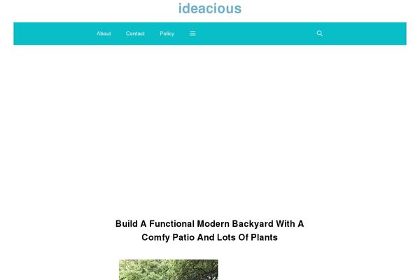 Generatepress_child theme site design template sample