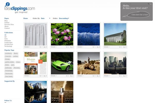 Exhibit theme site design template sample