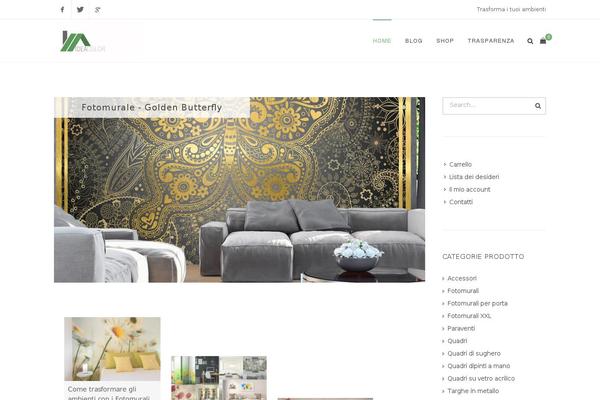 Storefront theme site design template sample