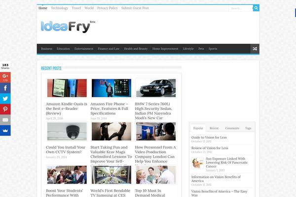 Idea theme site design template sample