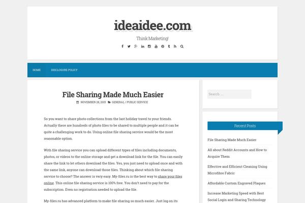 Blogghiamo theme site design template sample