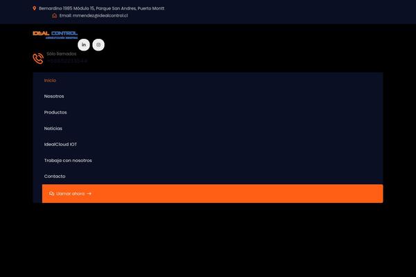 idealcontrol.cl site used Kriate