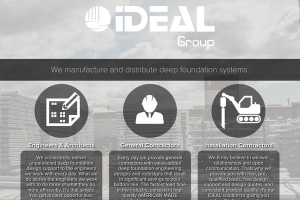 Ideal theme site design template sample