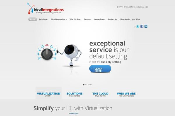 Total theme site design template sample