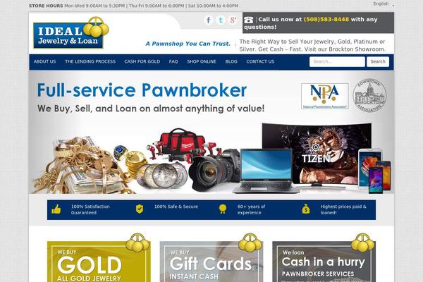 Ideal theme site design template sample