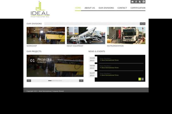 Cosmox theme site design template sample