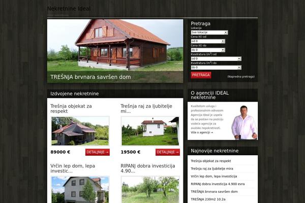 Impression theme site design template sample