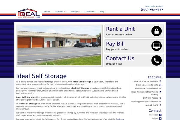 Ideal theme site design template sample